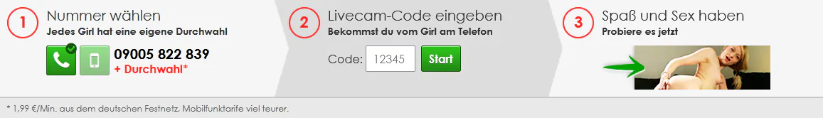 So einfach funktioniert die Telefonsexcam